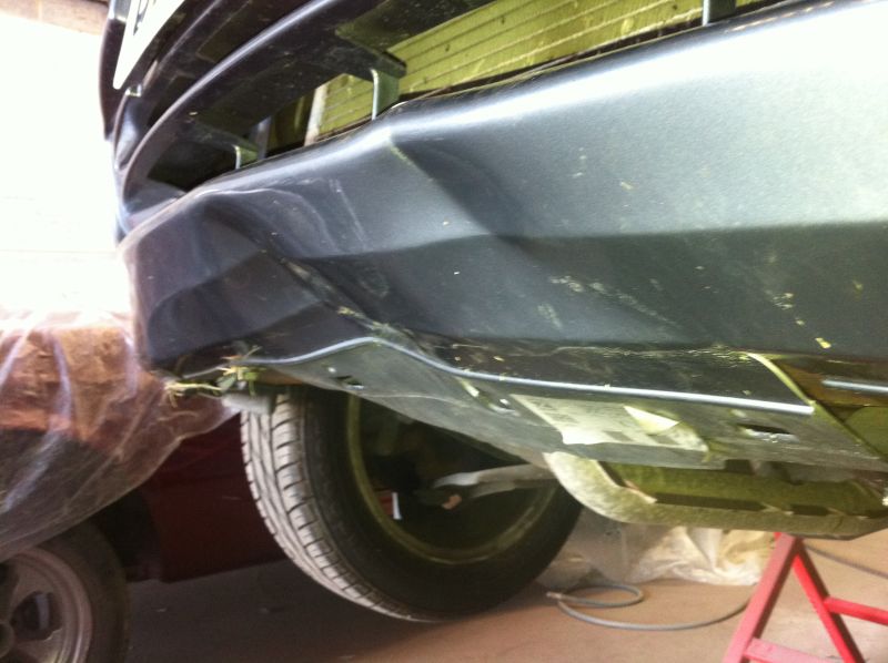 Bumper repair on a Nissan Micra